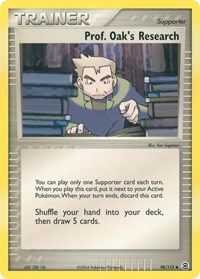 Prof. Oak's Research 98/112 EX FireRed & LeafGreen Reverse Holo Pokémon card