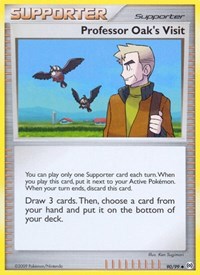 Professor Oak's Visit 90/99 Arceus Reverse Holo Pokémon card