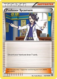 Professor Sycamore 122/146 XY Base Set Reverse Holo Pokémon card