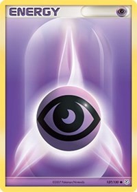Psychic Energy 127/130 Diamond and Pearl Pokémon card
