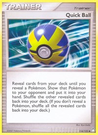 Quick Ball 114/123 Mysterious Treasures Reverse Holo Pokémon card