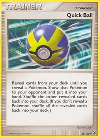 Quick Ball 86/100 Majestic Dawn Reverse Holo Pokémon card