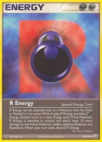 R Energy 95/109 EX Team Rocket Returns Reverse Holo Pokémon card