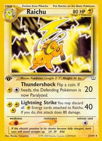 Raichu 21/64 · 1st Edition