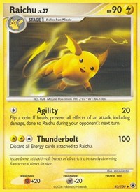 Raichu 45/100 · Reverse Holo