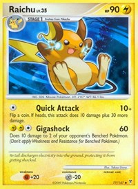 Raichu 77 · Reverse Holo