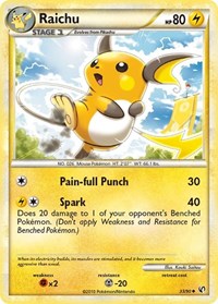 Raichu 33/90 · Reverse Holo