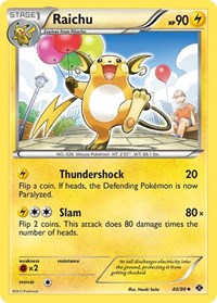 Raichu 40/99 · Reverse Holo