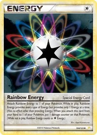 Rainbow Energy 104/123 HeartGold SoulSilver Reverse Holo Pokémon card