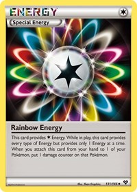 Rainbow Energy 131/146 XY Base Set Reverse Holo Pokémon card