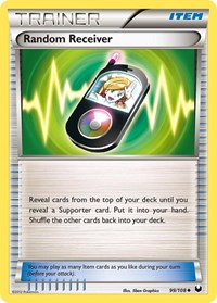 Random Receiver 99/108 Dark Explorers Reverse Holo Pokémon card
