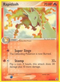 Rapidash 52/113 · Reverse Holo