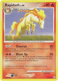 Rapidash 59/130 · Reverse Holo