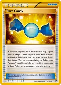 Rare Candy (105 Secret Rare) 105/101 Plasma Blast Pokémon card