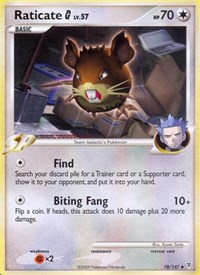 Raticate G 78 · Reverse Holo