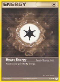 React Energy 82/92 EX Legend Maker Reverse Holo Pokémon card