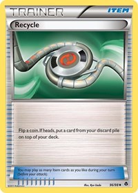 Recycle 96/98 Emerging Powers Reverse Holo Pokémon card