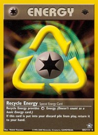 Recycle Energy 105/111 Neo Genesis 1st Edition Pokémon card