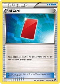 Red Card 124/146 XY Base Set Reverse Holo Pokémon card