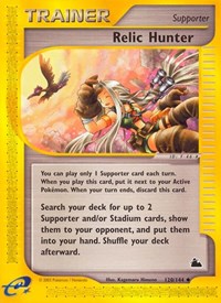 Relic Hunter 120/144 Skyridge Pokémon card