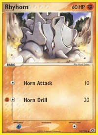 Rhyhorn 62/106 · Reverse Holo
