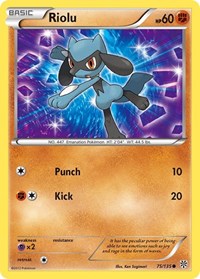 Riolu 75/135 · Reverse Holo