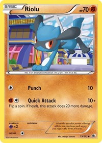 Riolu 79/113 · Reverse Holo