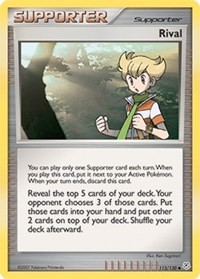 Rival 113/130 Diamond and Pearl Reverse Holo Pokémon card