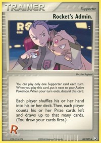 Rocket's Admin. 86/109 EX Team Rocket Returns Reverse Holo Pokémon card