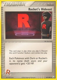 Rocket's Hideout 87/109 EX Team Rocket Returns Reverse Holo Pokémon card