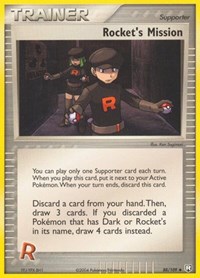 Rocket's Mission 88/109 EX Team Rocket Returns Reverse Holo Pokémon card