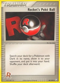 Rocket's Poke Ball 89/109 EX Team Rocket Returns Reverse Holo Pokémon card