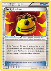 Rocky Helmet 133/149 Boundaries Crossed Reverse Holo Pokémon card