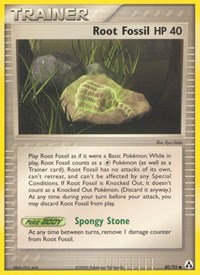 Root Fossil 80/92 EX Legend Maker Reverse Holo Pokémon card
