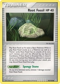 Root Fossil 93/110 EX Holon Phantoms Pokémon card