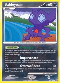 Sableye 48/100 · Reverse Holo
