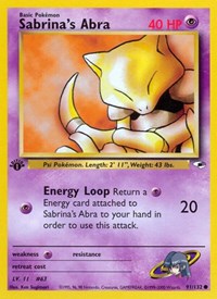 Sabrina's Abra 091/132 · 1st Edition