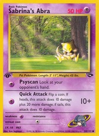 Sabrina's Abra 094/132 · 1st Edition
