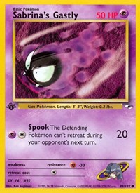 Sabrina's Gastly 093/132 · 1st Edition