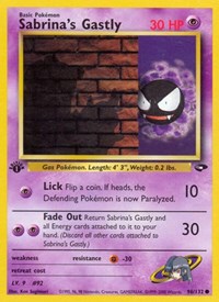 Sabrina's Gastly 096/132 · 1st Edition