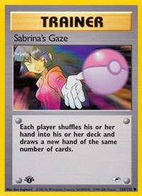 Sabrina's Gaze 125/132 Gym Heroes 1st Edition Pokémon card
