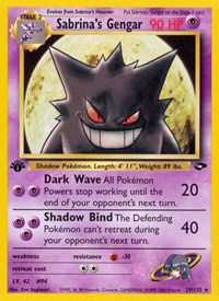 Sabrina's Gengar 029/132 · 1st Edition
