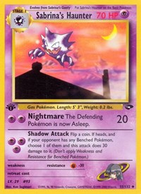 Sabrina's Haunter 055/132 · 1st Edition