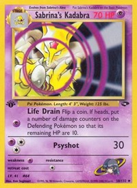 Sabrina's Kadabra 058/132 · 1st Edition