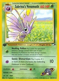 Sabrina's Venomoth 034/132 · 1st Edition