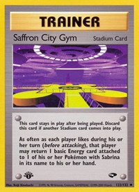 Saffron City Gym 122/132 Gym Challenge 1st Edition Pokémon card
