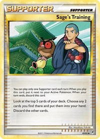 Sage's Training 85/95 Call of Legends Reverse Holo Pokémon card