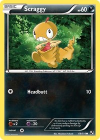 Scraggy 68/114 · Reverse Holo
