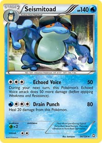 Seismitoad 36/124 · Reverse Holo