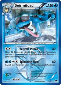 Seismitoad (Team Plasma) 26/116 · Reverse Holo